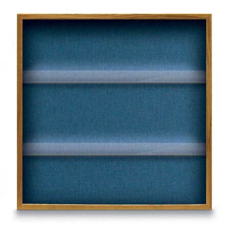 United Visual Products Outdoor Enclosed Combo Board, 48"x36", Satin Frame/Burgundy & Forbo UVCB4836OD-BURGUN-FORBO